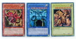 Yugioh Card Egyptian God 2015 Slifer Ra Obelisk YGLD-001 002 003 - Image 1
