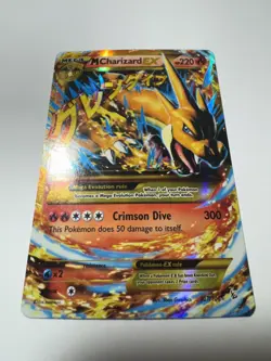 2014 Pokemon TCG XY Flashfire M Charizard EX #107 Ultra Rare - Image 1