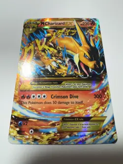 2014 Pokemon TCG XY Flashfire M Charizard EX #107 Ultra Rare - Image 3