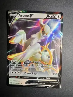 ❤‍🔥 Arceus V 122/172 Swsh09: Brilliant Stars Holo Pokemon ✨ - Image 1