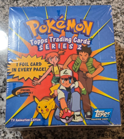 Topps Series 2 English Booster Box Pokemon 2000 Blue Label New Factory Sealed - Image 1