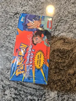 Topps Series 2 English Booster Box Pokemon 2000 Blue Label New Factory Sealed - Image 5