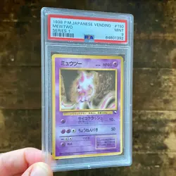 PSA 9 Mewtwo #150 Vending Series 1 I 1998 Rare Japanese Pokemon Card - Image 1