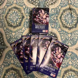 One Piece Card Game Op 14 Lot. 5 Sleeved Boosters And A Double Pack Set 9 Box! - Image 1