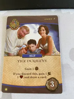 Harry Potter Hogwarts Battle Board Game The Dursleys Ally USAopoly Promo Card - Image 1
