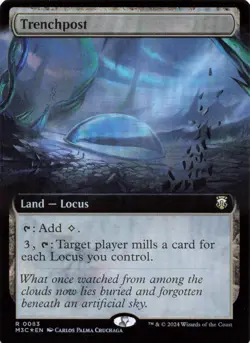 Trenchpost (Extended Art) (Ripple Foil) - Commander: Modern Horizons 3 (M3C) - Image 1