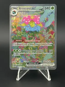 Venusaur ex 198/165 Scarlet & Violet 151 Special Illustration Rare Pokemon Mint - Image 1