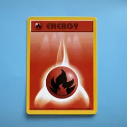 Pokemon TCG WoTC Fire Energy 098/102 Base Set (Shadowless) Vintage - Image 1