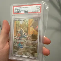 Pokemon Mimikyu 075 SV: Scarlet & Violet Promo Holo PSA 9 English 2024 - Image 4