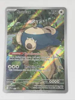 Snorlax SVP 051 Pokemon TCG Scarlet & Violet Black Star Promos Full Art 151 Holo - Image 1