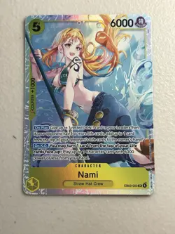 One Piece English Heroines Edition Nami EB03-053 SR NM - Image 1