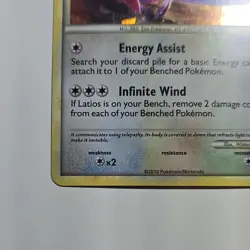 Pokemon TCG Latias Holo Basic 80 HP HGSS 10 2010 English Card Stock - Image 5