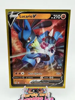 Lucario V 146/264 Swsh08: Fusion Strike Holo Pokemon Card Mint Full Art - Image 1