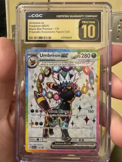 Pokemon Umbreon Ex Prismatic Evolutions Figure Collection Promo! Pristine 10! - Image 1
