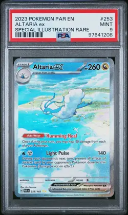 PSA 9 Altaria EX 253/182 - Special Illustration Rare Paradox Rift Pokemon TCG - Image 1