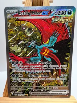 Pokemon Prismatic Evolutions - 162/131 Roaring Moon ex - SIR - NM/M - Image 1