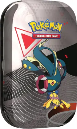 Pokemon TCG Unova Mini Tin Eelektross Galvantula 2 Booster Packs & 1 Sticke OPEN - Image 1