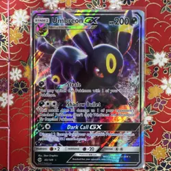 Umbreon GX SM Base Set Pokemon Dark Ultra Rare Holo 200 HP 2017 80/149 - Image 1