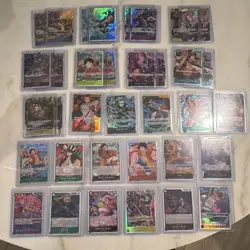 Bandai One Piece Card Game Luffy Zoro Katakuri Ryuma Rosinante Lot 35 Foil - Image 1