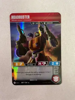 Transformers TCG card Roadbuster Ground Assault Commander T34 - near mint - Image 1