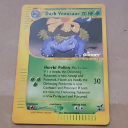 VINTAGE POKEMON PROMO CARD- BEST OF GAME #7 DARK VENUSAUR -WINNER (2003)RARE NM - Image 1