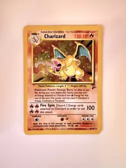 Charizard 1999 Pokemon Base Set 2 Holo #4/130 - RARE - Image 3