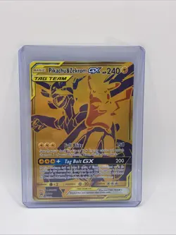 2019 Pokemon TCG Pikachu & Zekrom GX (Gold) - SM Promo SM248 - Image 1