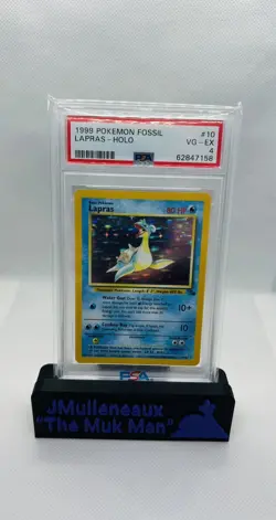 1999 Pokemon Fossil Lapras Holo PSA 4 - Image 1