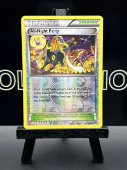 POKEMON ALL-NIGHT PARTY 96/122 REVERSE HOLO BREAKPOINT LP UMBREON - Image 2