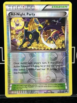 POKEMON ALL-NIGHT PARTY 96/122 REVERSE HOLO BREAKPOINT LP UMBREON - Image 3