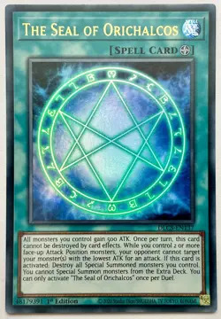 DLCS-EN137 The Seal of Orichalcos - Ultra Rare 1st Edition Near Mint YuGiOh - Image 1