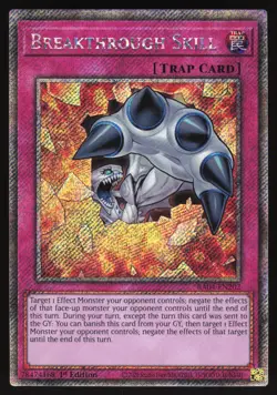 Breakthrough Skill - RA04-EN202 - Platinum Secret Rare - 1st Edition Yugioh - Image 1