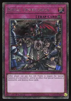 Royal Oppression - RA04-EN120 - Platinum Secret Rare - 1st Edition Yugioh - Image 1