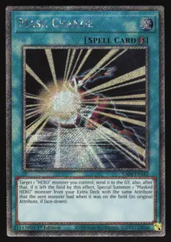 Mask Change - RA04-EN142 - Platinum Secret Rare - 1st Edition Yugioh - Image 1