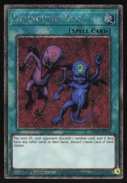 Delinquent Duo - RA04-EN114 - Platinum Secret Rare - 1st Edition Yugioh - Image 1