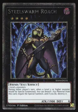 Steelswarm Roach - RA04-EN151 - Platinum Secret Rare - 1st Edition Yugioh - Image 1