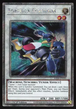 Formula Synchron - RA04-EN143 - Platinum Secret Rare - 1st Edition Yugioh - Image 1