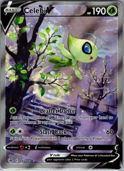 Celebi V (Alternate Full Art) 245/264 SWSH08: Fusion Strike - Pokemon Card - NM - Image 1