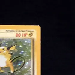 Pokemon TCG Raichu Holo Rare Card 14/102 Base Set 1999 Card Stock - Image 3