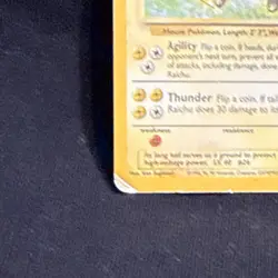 Pokemon TCG Raichu Holo Rare Card 14/102 Base Set 1999 Card Stock - Image 5