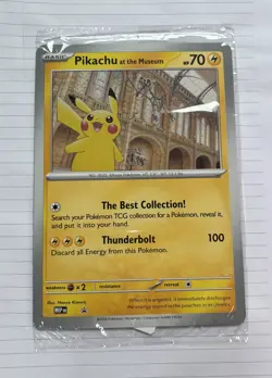 Pikachu At The Museum Jumbo Pokemon Card - Natural History Museum - Image 1