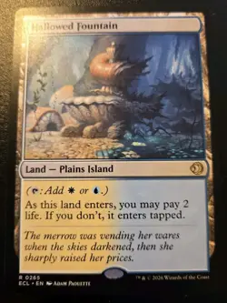 Hallowed Fountain 0265 Rare Lorwyn Eclipsed Magic: The Gathering - Image 1