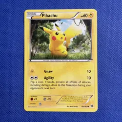 Pikachu 48/162 Breakthrough Non Holo Common Pokemon Card - NM (c) - Image 1