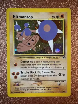 HITMONTOP — Holo Rare, Neo Discovery, NM/LP, 3/75⍣ (Pokemon TCG, 2001) - Image 1
