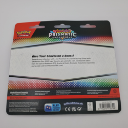 Prismatic Evolutions 2 Pack Blister 2025 Pokemon Day Promo Misprint Eevee Coin - Image 2