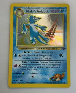 YEAR 2000 Pokemon: MISTY'S GOLDUCK, Gym Challenge 12/132 HOLO Rare - Image 1