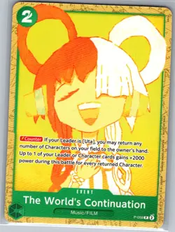 The World's Continuation Starter Deck 11: Uta P-059 English One Piece Promo - NM - Image 1