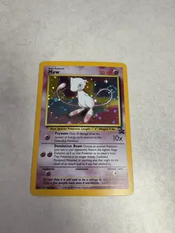 Pokemon Mew #9 Holo Black Star Promo Card Vintage 1999-2000 WOTC - Image 1