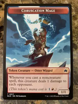 MTG TCG Bloomburrow Coruscation Mage Token 0017 Regular Token - Image 1