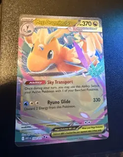 Pokemon Mega Dragonite EX 152/217 Full Art Holo EX Card English - Image 1